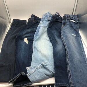 Girls Size 10 Jeans BUNDLE Cat & Jack Gap‎ Skinny Jegging Loose Mixed Blue